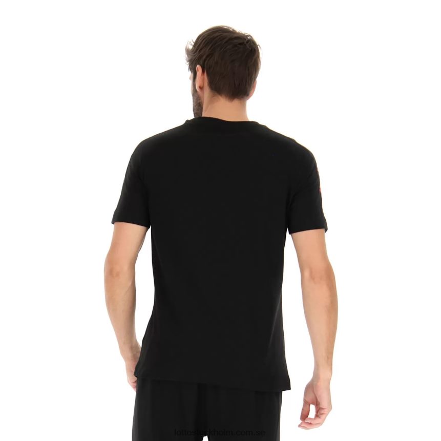 män logotyp viii tröja 1 Lotto helt svart D8R684413