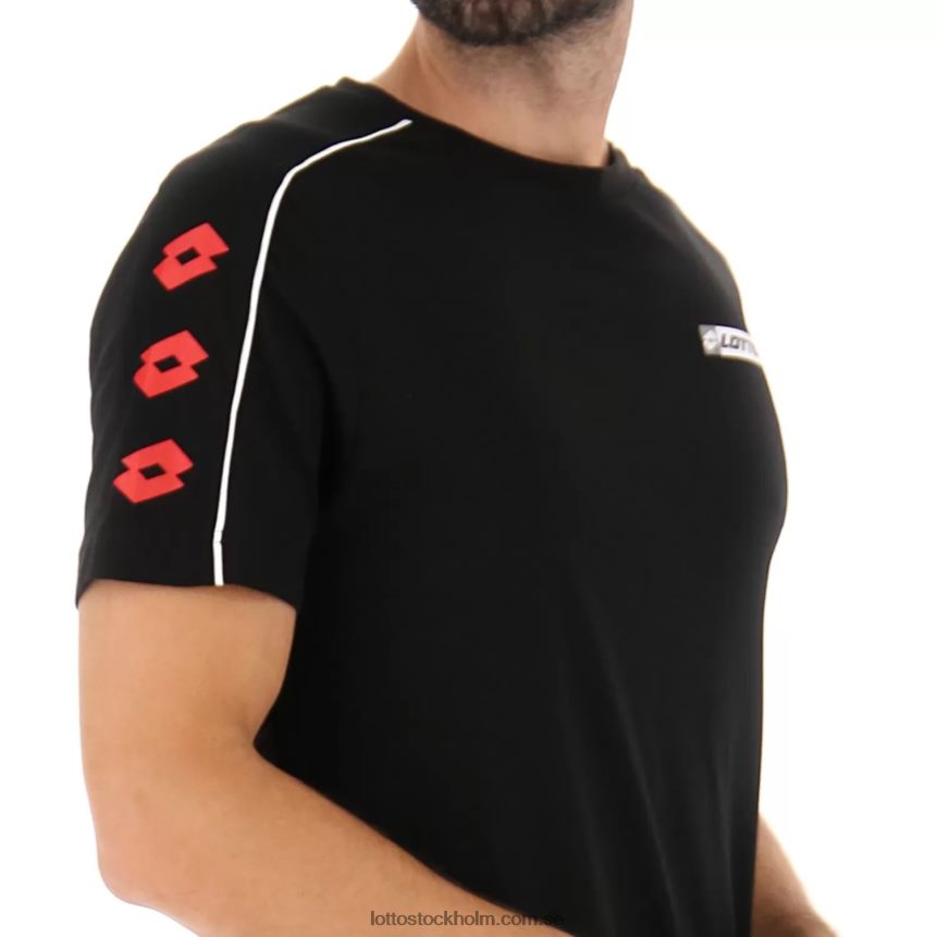 män logotyp viii tröja 1 Lotto helt svart D8R684413