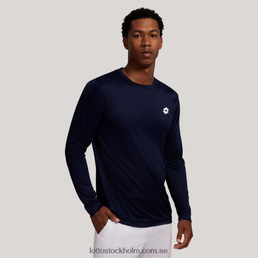män marinblå multisport långärmad t-shirt Lotto marinblå D8R6841248