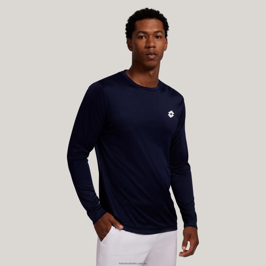 män marinblå multisport långärmad t-shirt Lotto marinblå D8R6841248