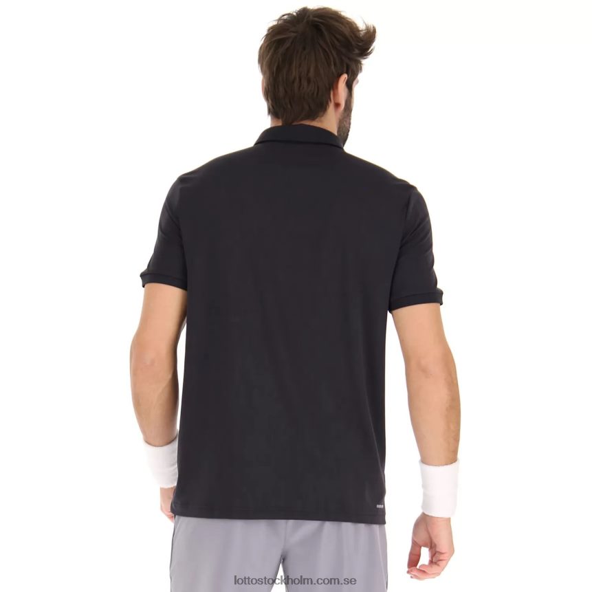 män squadra ii polo pl Lotto helt svart D8R684507