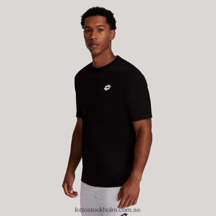 män svart multisport t-shirt Lotto helt svart D8R6841257