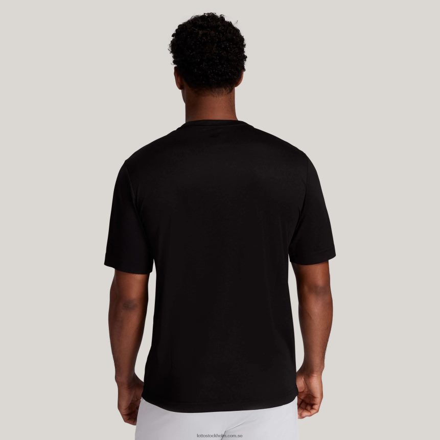 män svart multisport t-shirt Lotto helt svart D8R6841257