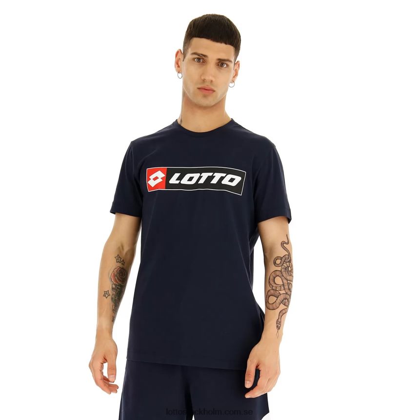 män tee logo js Lotto marinblå D8R684430