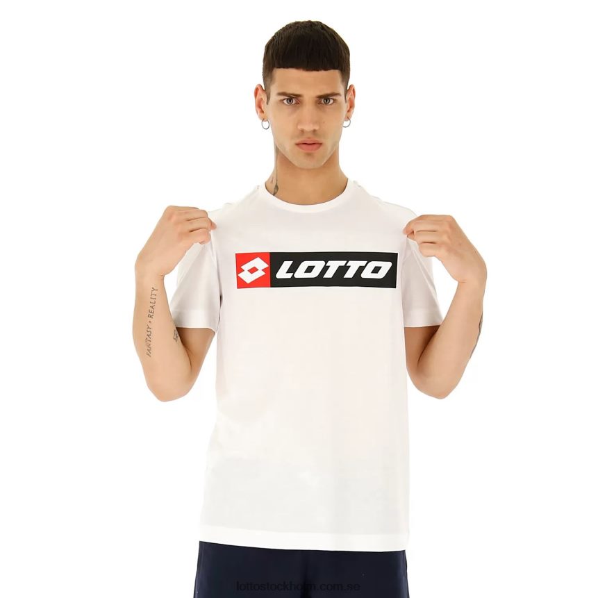 män tee logotyp Lotto kritvit D8R684429