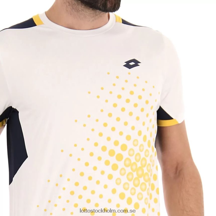män topp iv t-shirt 1 Lotto ljus vit/marinblå D8R684492
