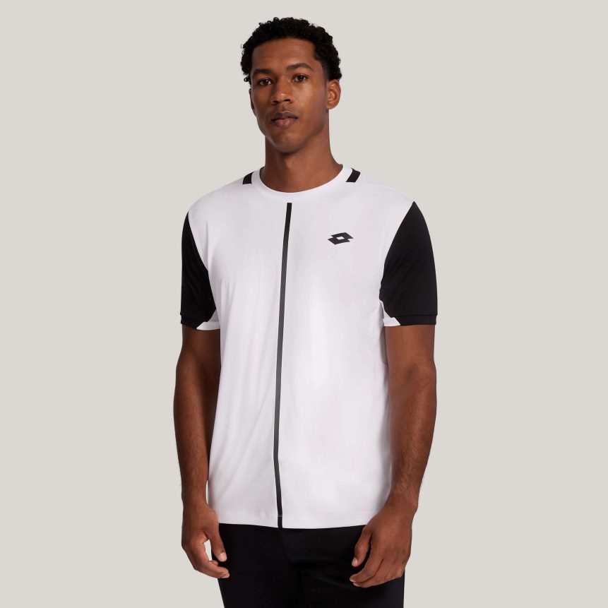 män vit topp tio t-shirt Lotto ljus vit/helsvart D8R6841251