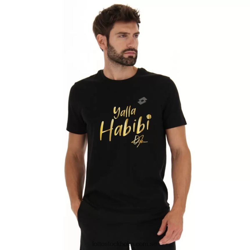 män yalla habibi jabeur m t-shirt svart LottoD8R684442