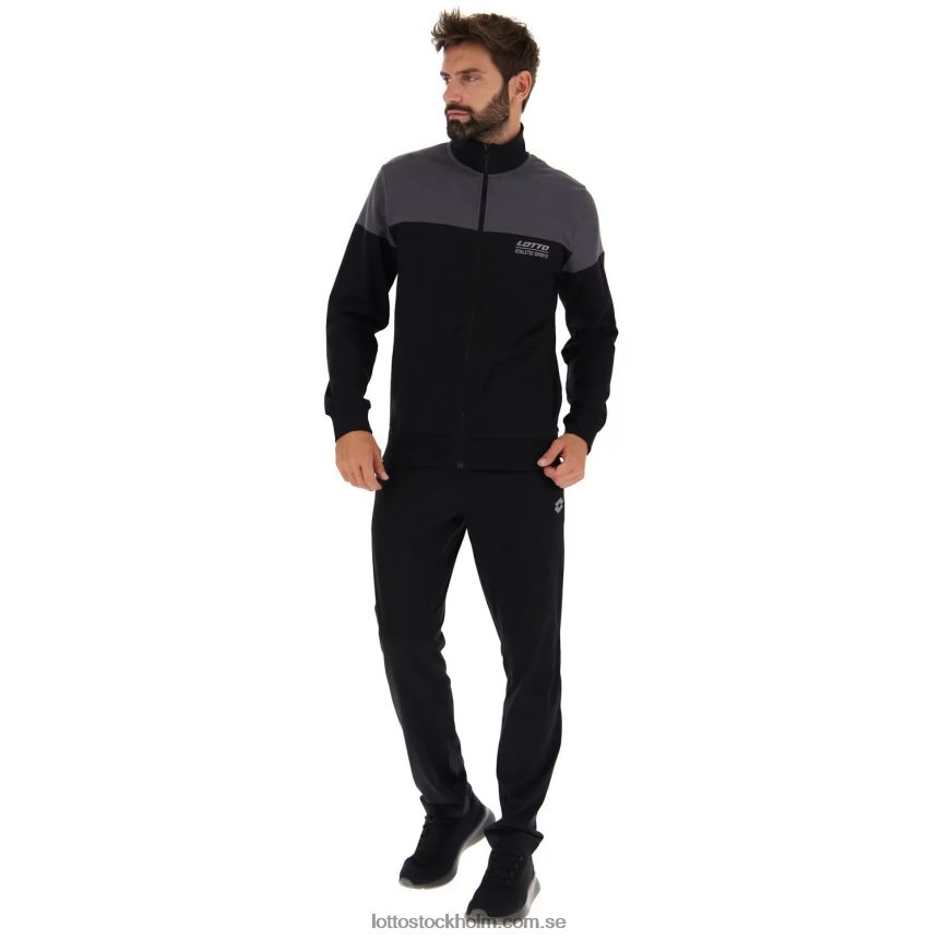 män kostym dubbel vi Lotto helt svart D8R684524