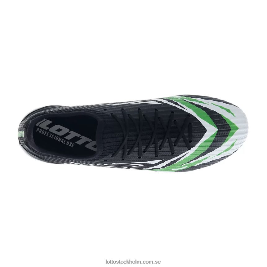 män solista 200 vi fg Lotto helt svart/helvit/vårgrönt D8R684155