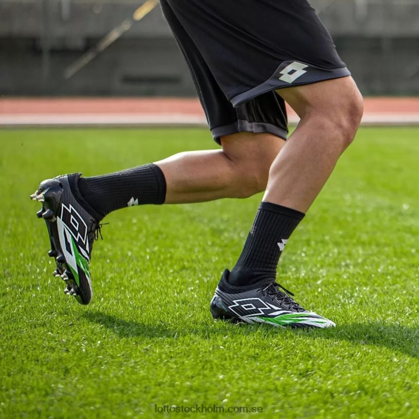 män solista 200 vi sgx Lotto helt svart/helvit/vårgrönt D8R684156