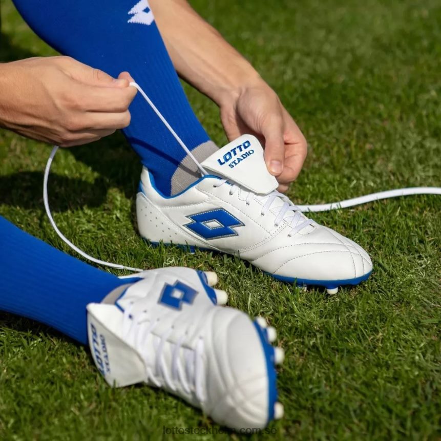 män stadio 200 iii fg Lotto helt vitt/Stillahavsblått D8R684147