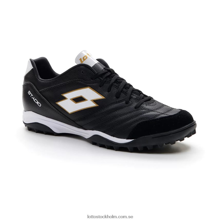män stadio 300 ii tf Lotto helt svart/helvit/ljus platino D8R684200
