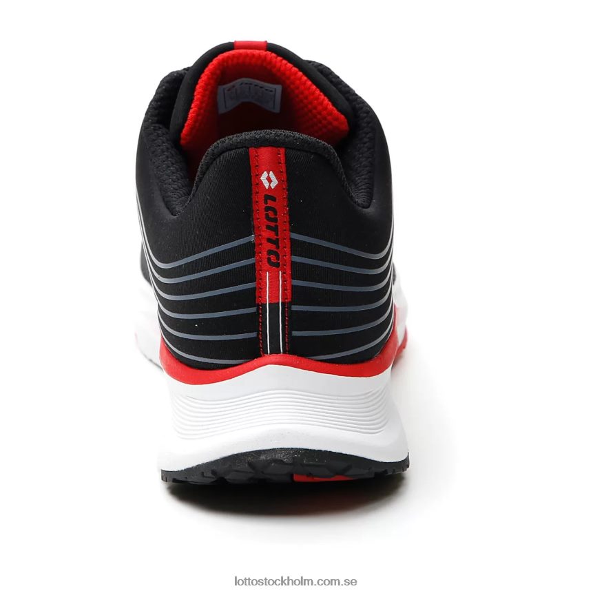 män speedevo 700 Lotto helt svart/lågröd D8R684229