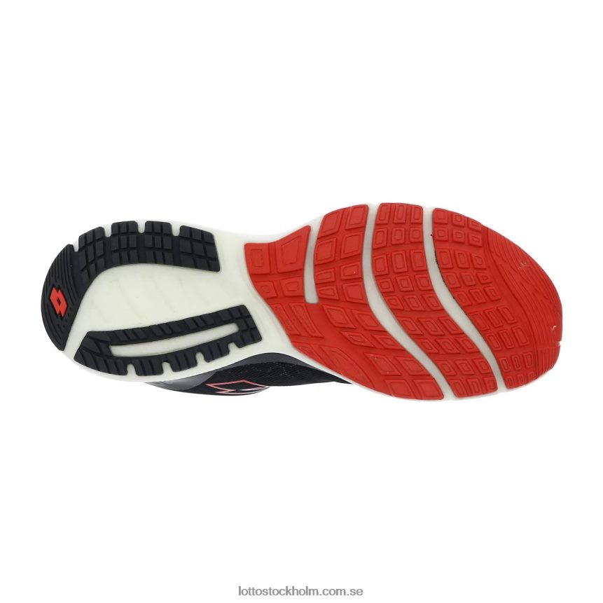 män volata hyperpuls 100 Lotto helt svart/lågröd D8R684213