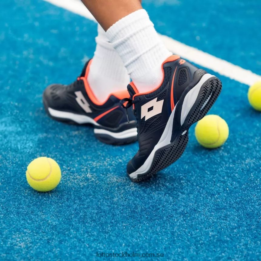 män superrapida 200 prt Lotto marinblå/helvit/korall fluo D8R684210