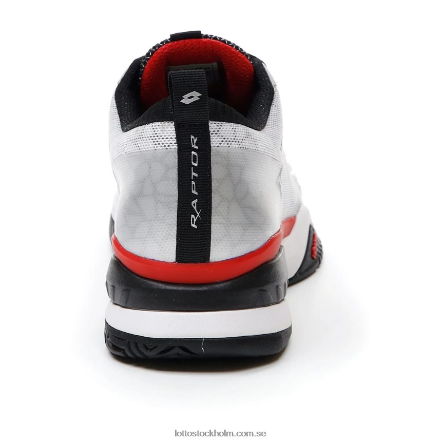 män vit raptor hyperpulshastighet 100 Lotto helvit/helsvart/flammröd D8R6841300