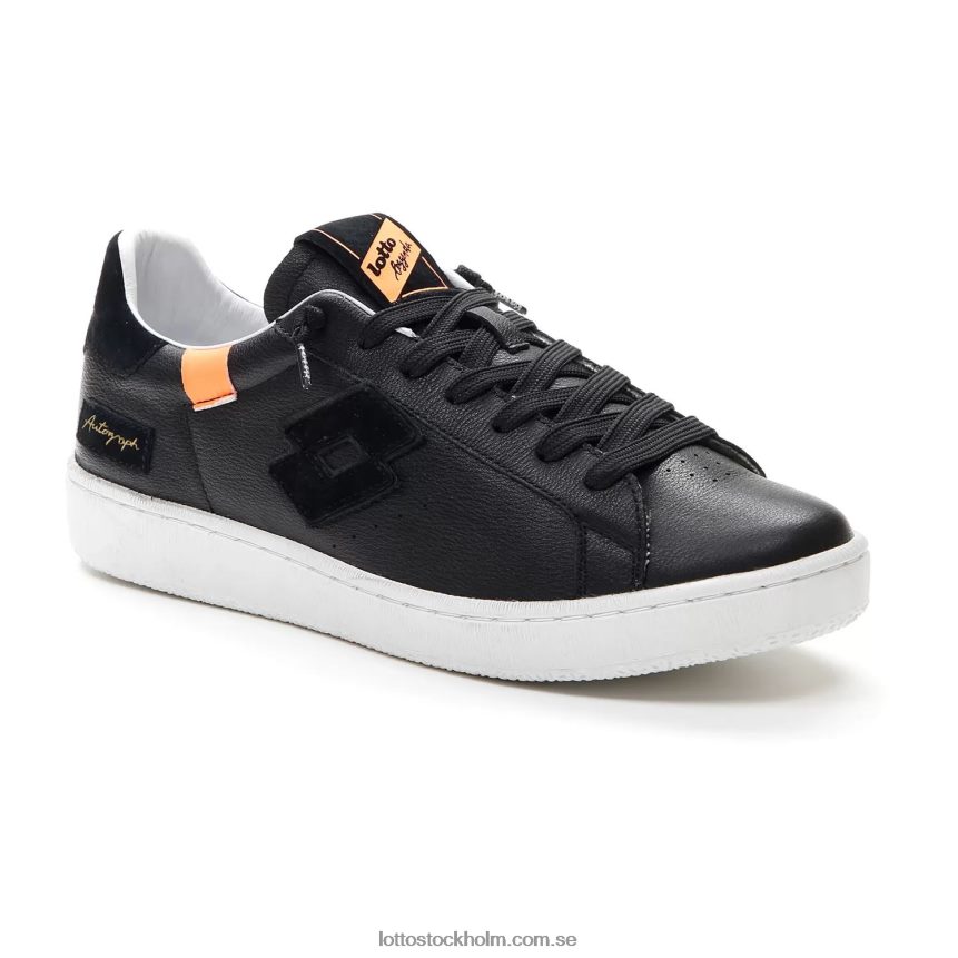 män autografblock Lotto helt svart/orange fluo 2 D8R68428