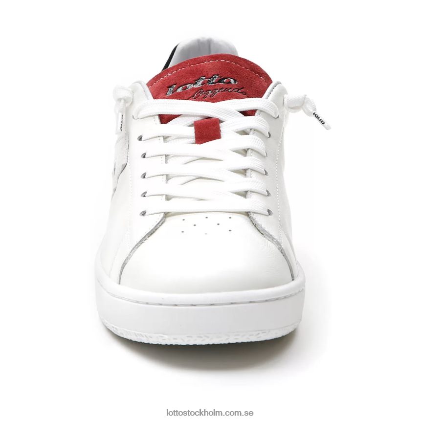 män autografblock Lotto vit/torkad tomat/helsvart D8R6841