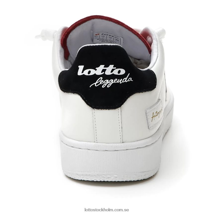 män autografblock Lotto vit/torkad tomat/helsvart D8R6841