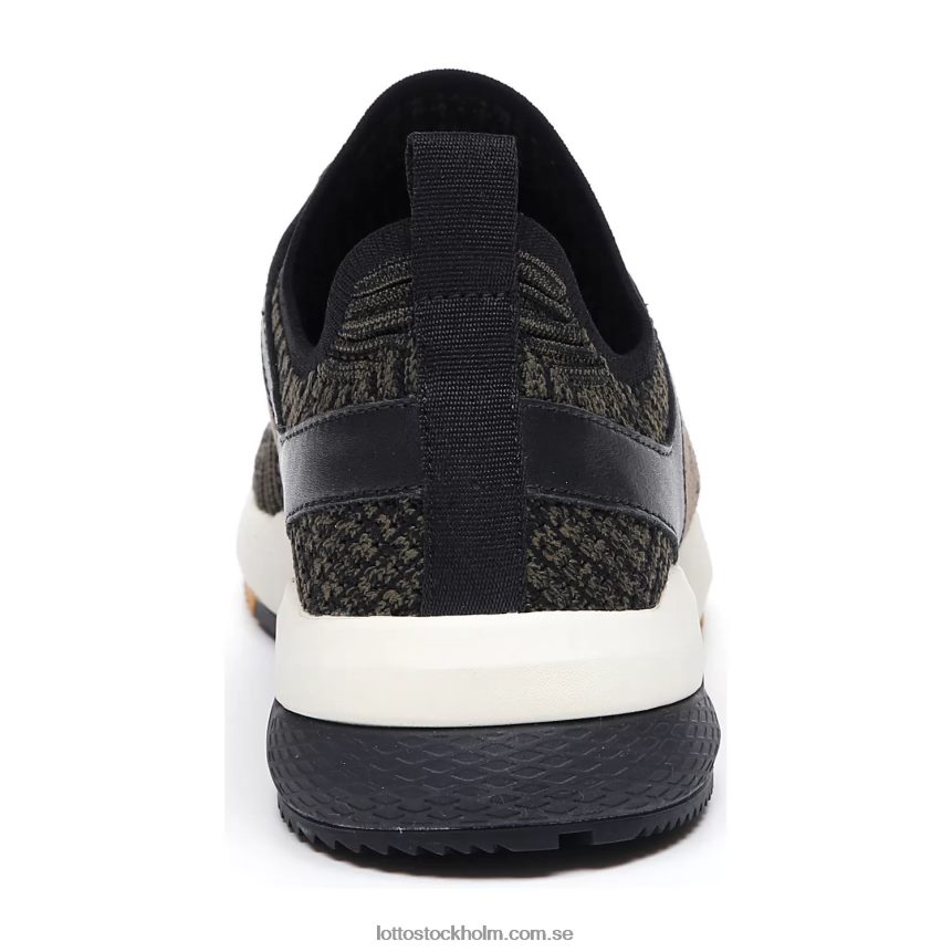 män maratonstickning Lotto mörk oliv/helsvart D8R68451