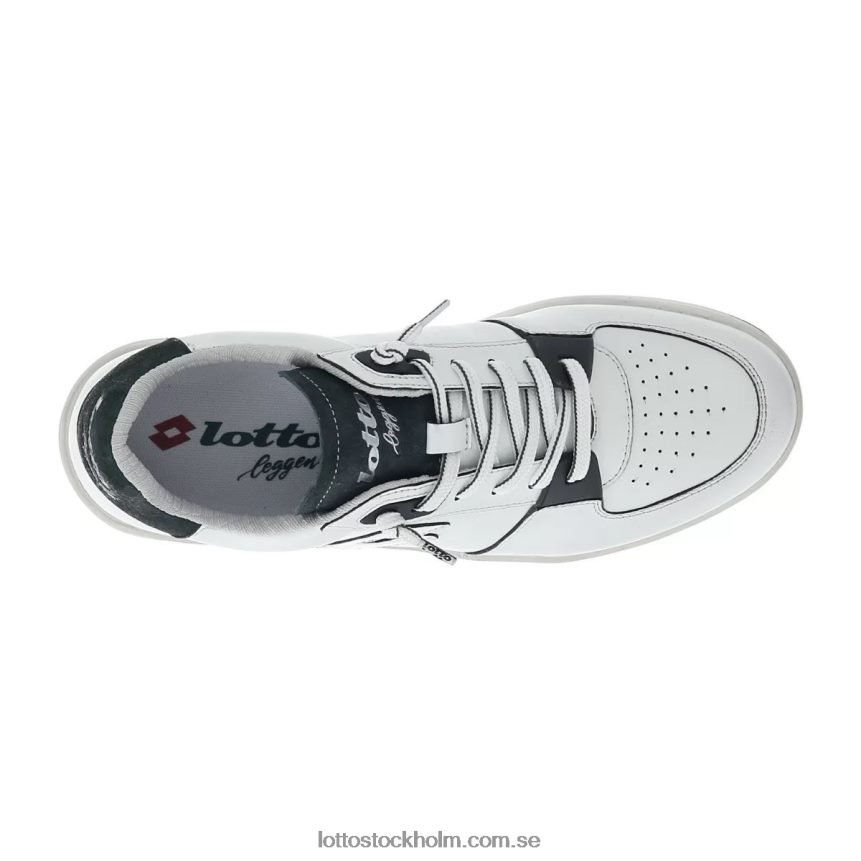 män signaturkant Lotto vit/grön harts D8R6848