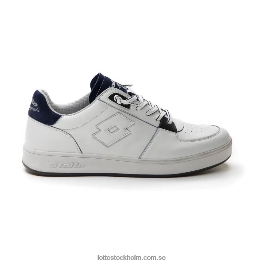 män signaturkant Lotto vit/klänning blå D8R6849