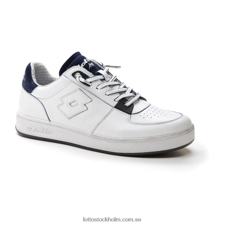 män signaturkant Lotto vit/klänning blå D8R6849