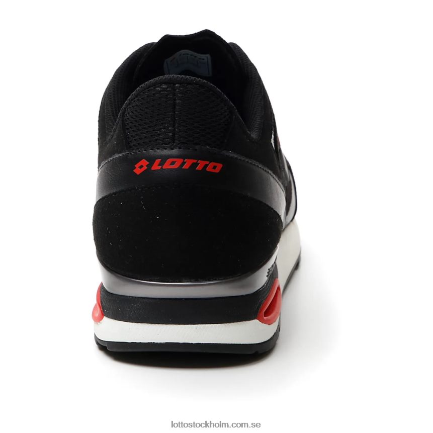 män synpuls \'93 amf Lotto helsvart/kallgrå 11c/flammröd D8R68454