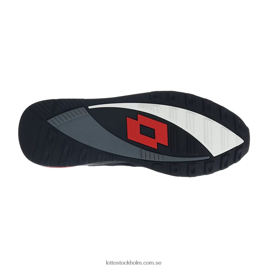 män synpuls \'93 amf Lotto helsvart/kallgrå 11c/flammröd D8R68454