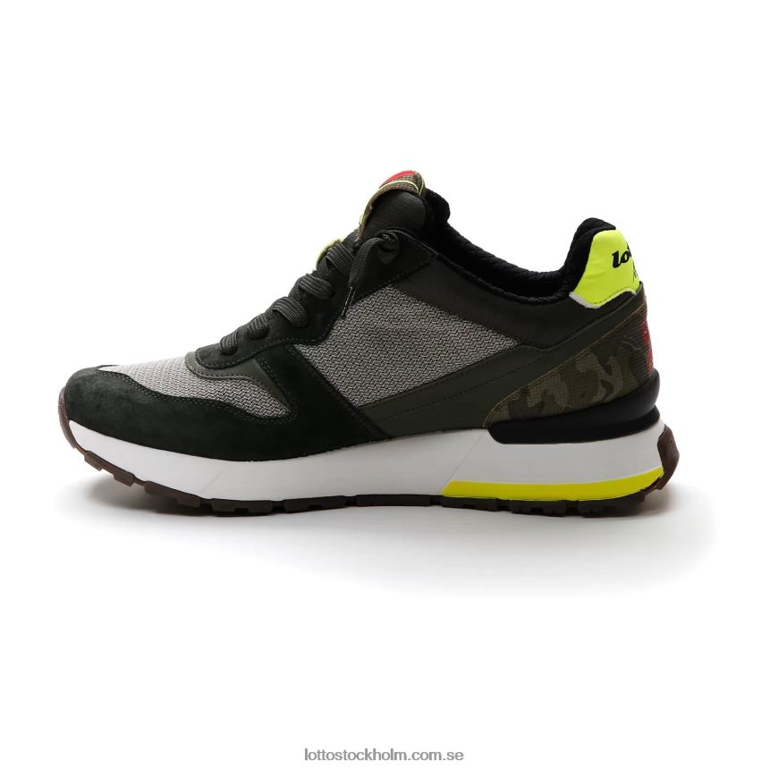 män tokyo ginza camo Lotto grönt harts/varmgrå 4u/druvblad D8R68424