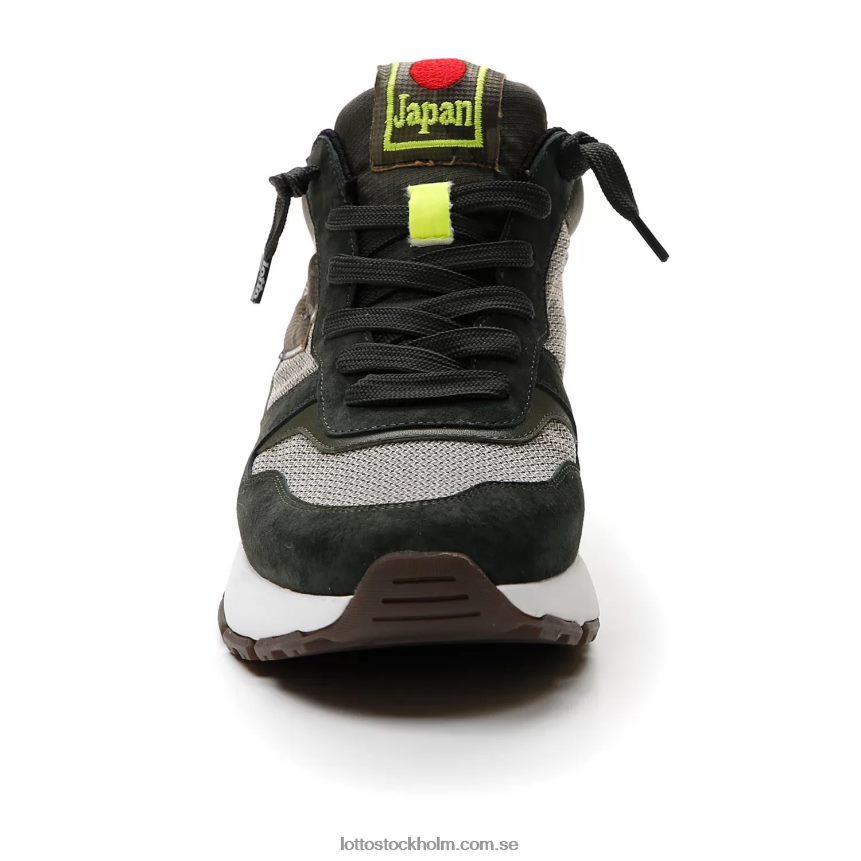 män tokyo ginza camo Lotto grönt harts/varmgrå 4u/druvblad D8R68424