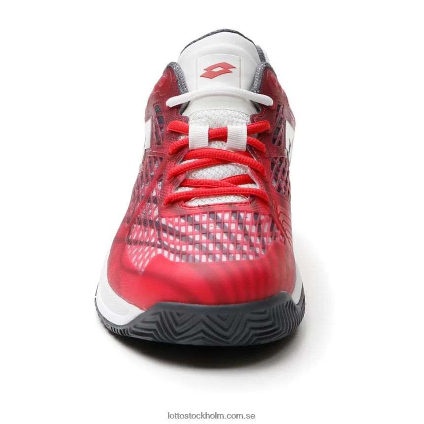 män hägring 100 cly Lotto röd vallmo/helvit/asfalt D8R68495