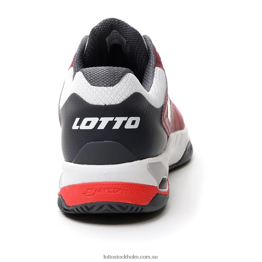 män hägring 100 cly Lotto röd vallmo/helvit/asfalt D8R68495