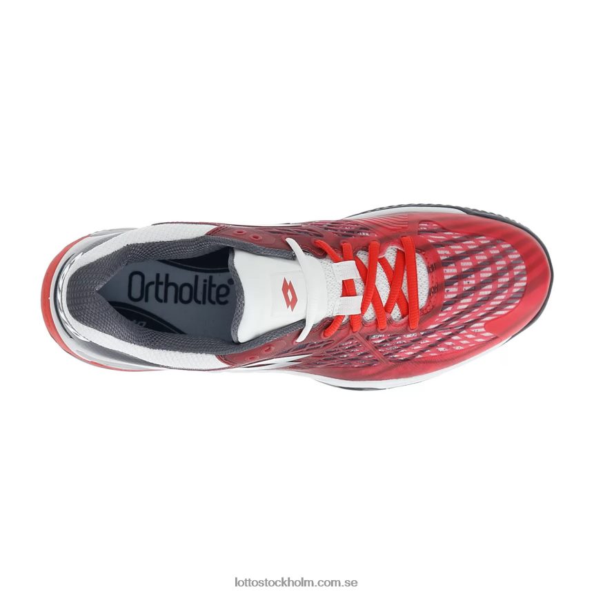 män hägring 100 cly Lotto röd vallmo/helvit/asfalt D8R68495