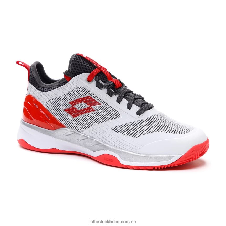 män hägring 200 cly Lotto helvit/röd vallmo/asfalt D8R684101