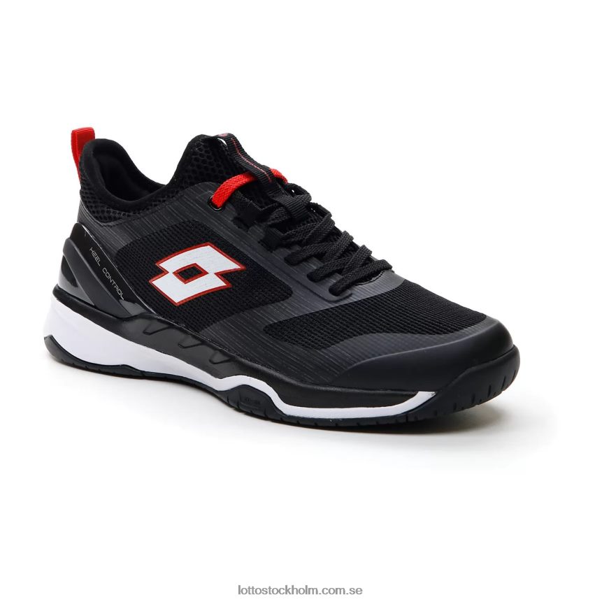 män hägring 200 spd Lotto helt svart/helvit/lågröd D8R684114