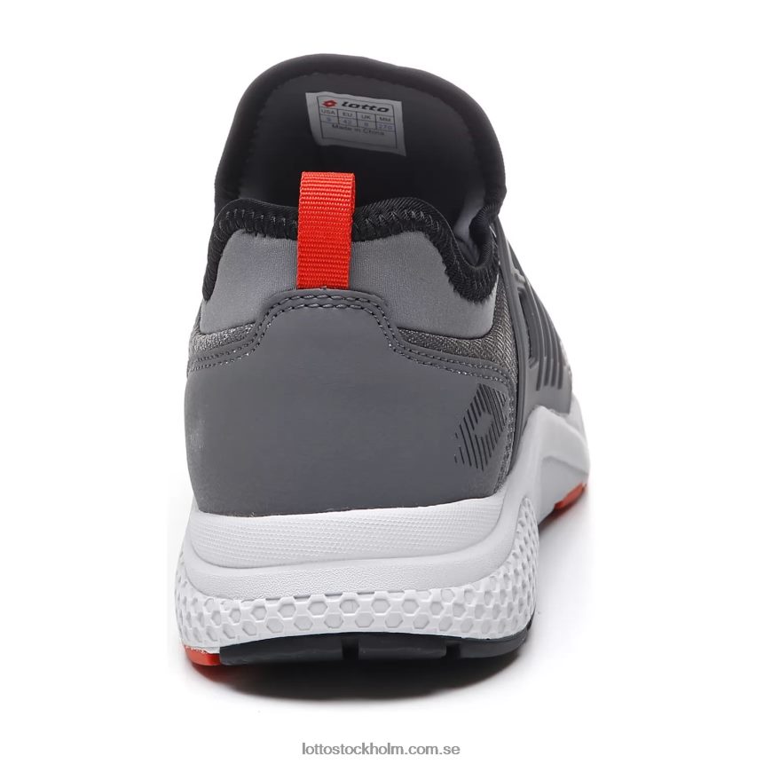 män vindfri iv Lotto cool grå/helsvart/röd block D8R684243