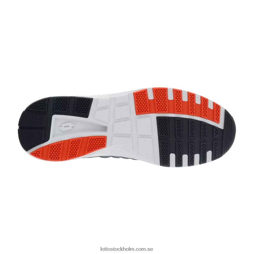 män vindfri iv Lotto cool grå/helsvart/röd block D8R684243