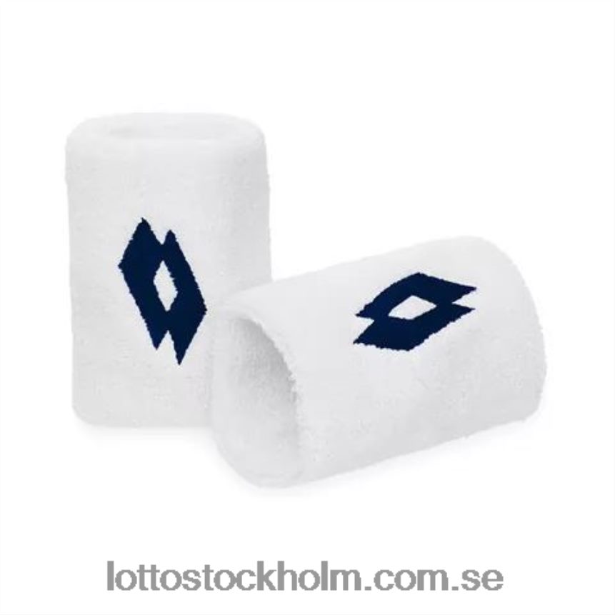 män tennis handled b w sid Lotto lysande vit/blå fågel D8R684686